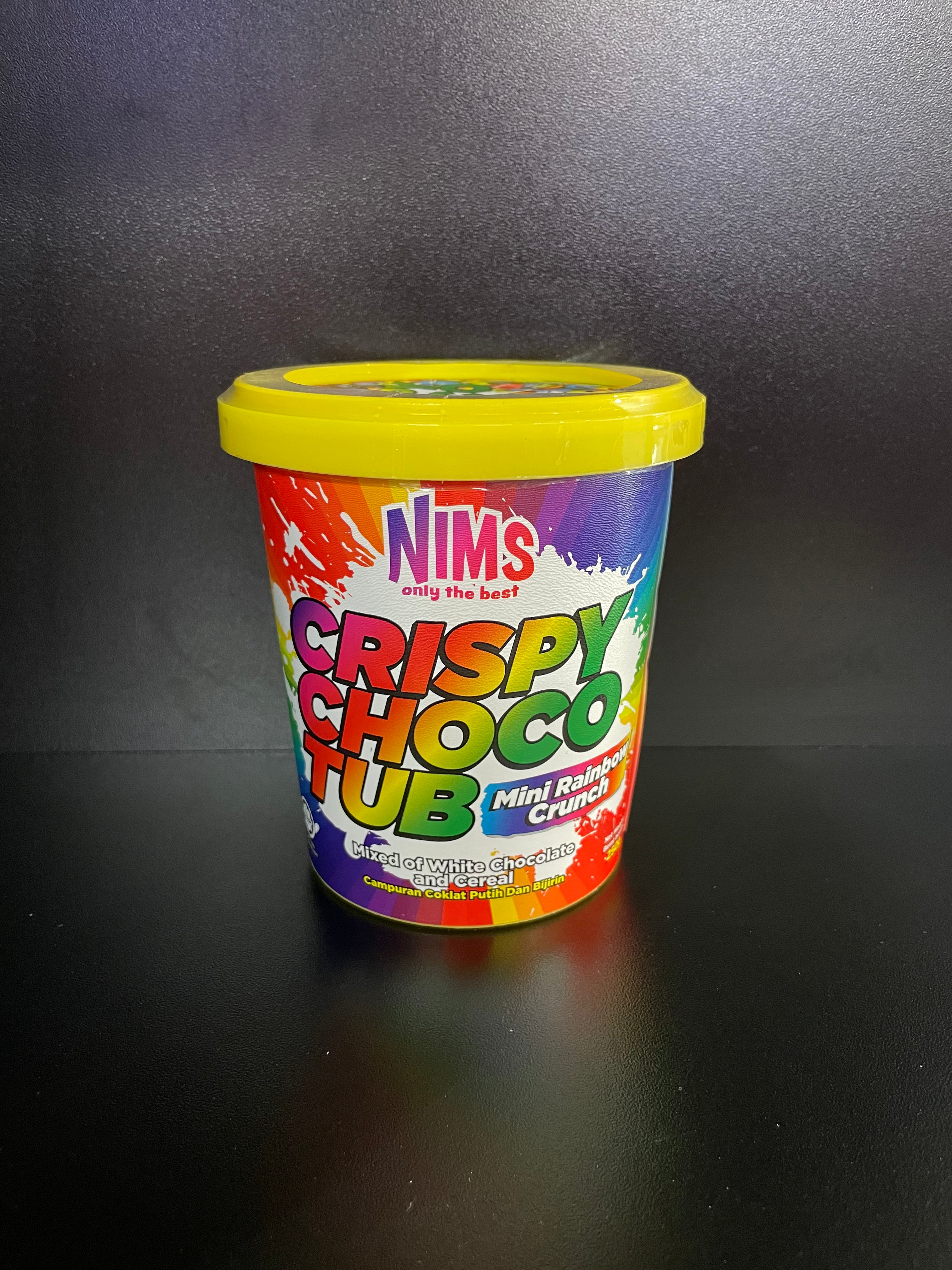 NIMS Crispy Choco Tub Mini Rainbow Crunch 250g