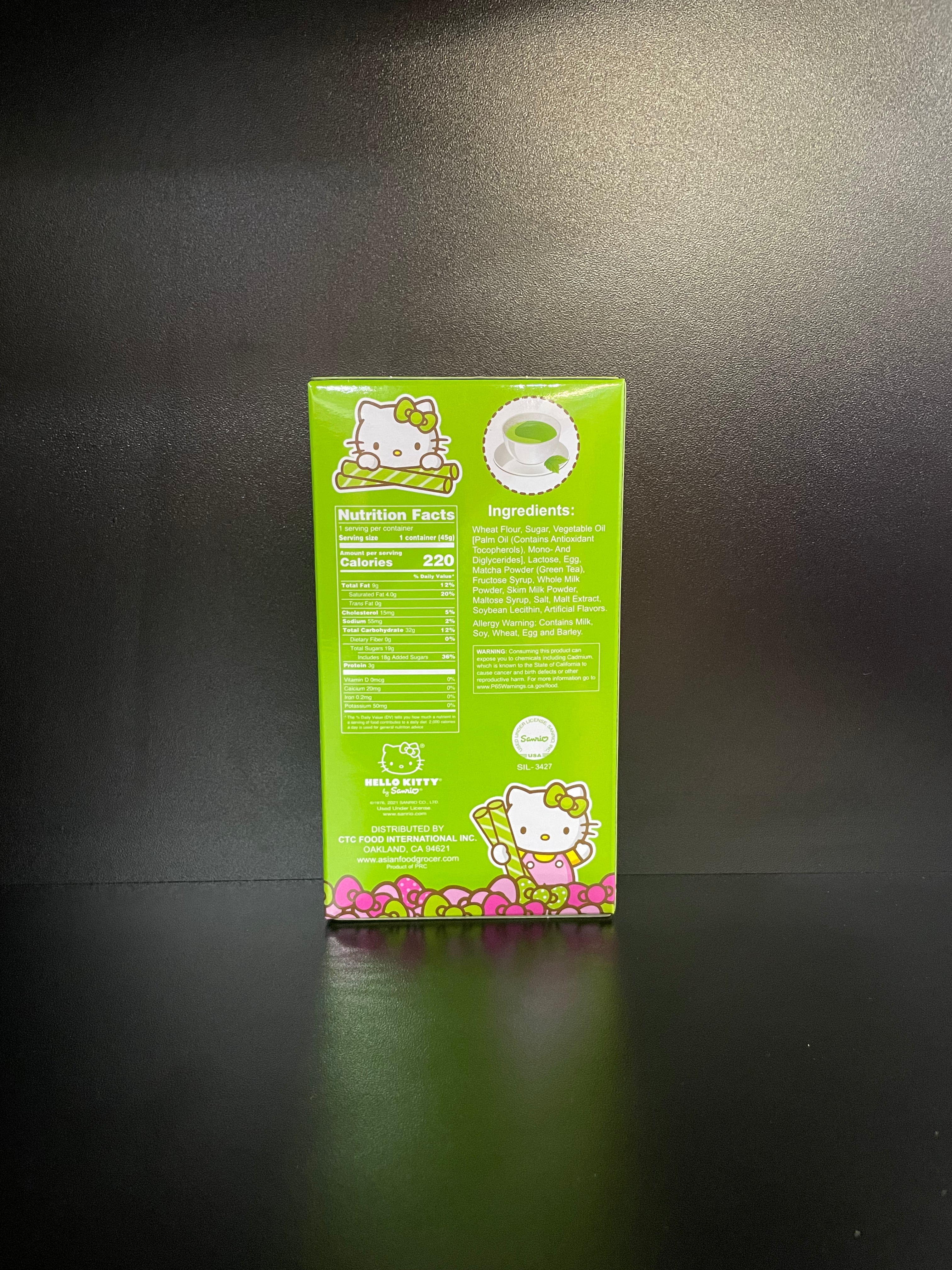 Hello Kitty Green Tea Wafer Cookies 45g