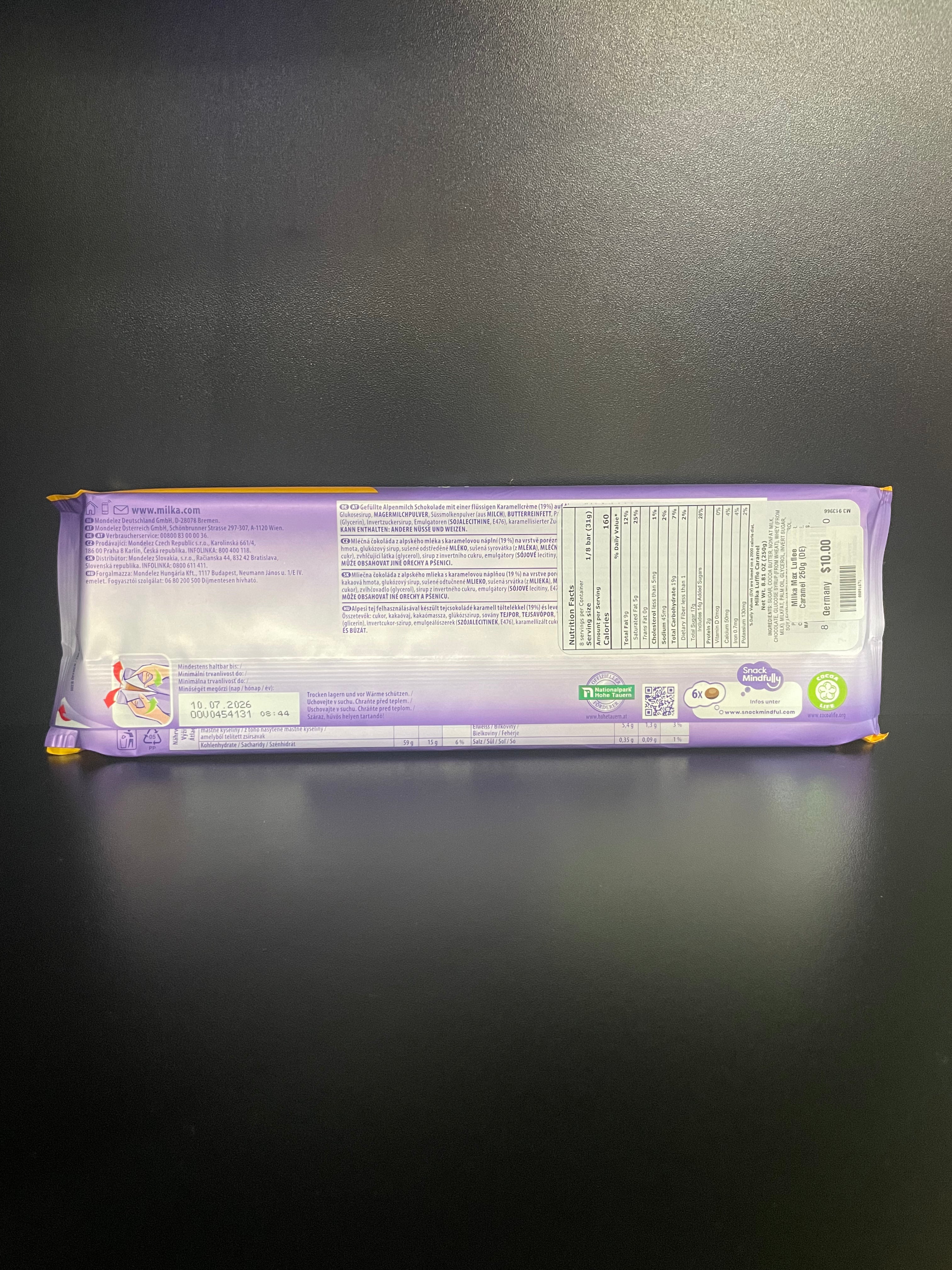 Milka Max Luflée Caramel 250g